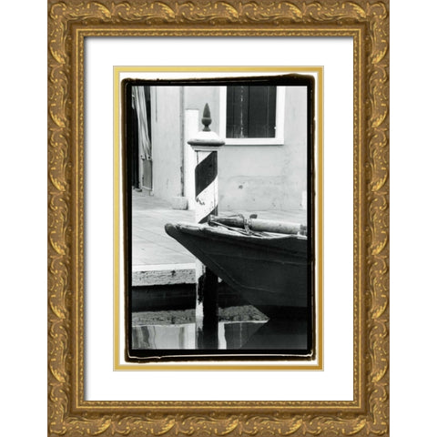 Waterways of Venice I Gold Ornate Wood Framed Art Print with Double Matting by DeNardo, Laura