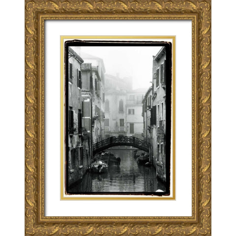 Waterways of Venice II Gold Ornate Wood Framed Art Print with Double Matting by DeNardo, Laura