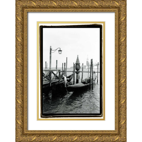Waterways of Venice IV Gold Ornate Wood Framed Art Print with Double Matting by DeNardo, Laura
