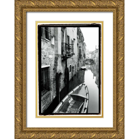 Waterways of Venice V Gold Ornate Wood Framed Art Print with Double Matting by DeNardo, Laura