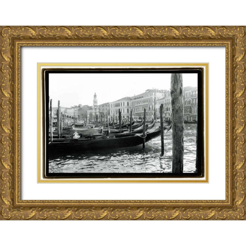 Waterways of Venice IX Gold Ornate Wood Framed Art Print with Double Matting by DeNardo, Laura