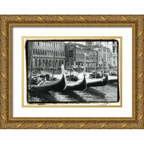Waterways of Venice X Gold Ornate Wood Framed Art Print with Double Matting by DeNardo, Laura