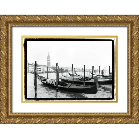 Waterways of Venice XV Gold Ornate Wood Framed Art Print with Double Matting by DeNardo, Laura