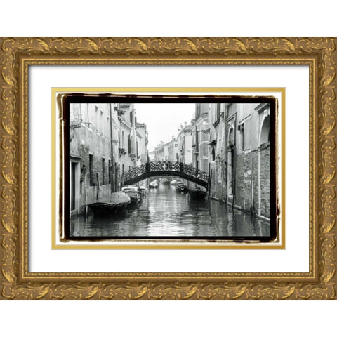 Waterways of Venice XVII Gold Ornate Wood Framed Art Print with Double Matting by DeNardo, Laura