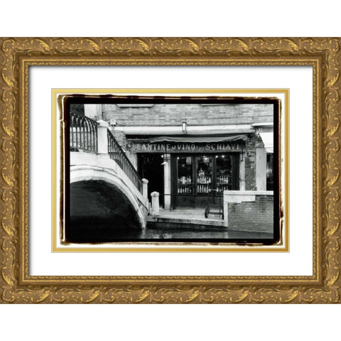 A Venetian Stroll I Gold Ornate Wood Framed Art Print with Double Matting by DeNardo, Laura