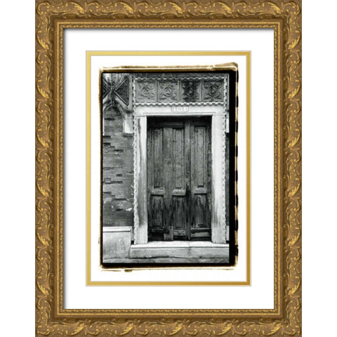 The Doors of Venice I Gold Ornate Wood Framed Art Print with Double Matting by DeNardo, Laura