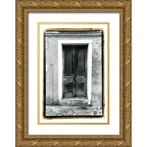 The Doors of Venice II Gold Ornate Wood Framed Art Print with Double Matting by DeNardo, Laura