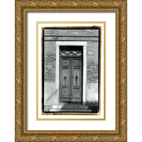 The Doors of Venice IV Gold Ornate Wood Framed Art Print with Double Matting by DeNardo, Laura