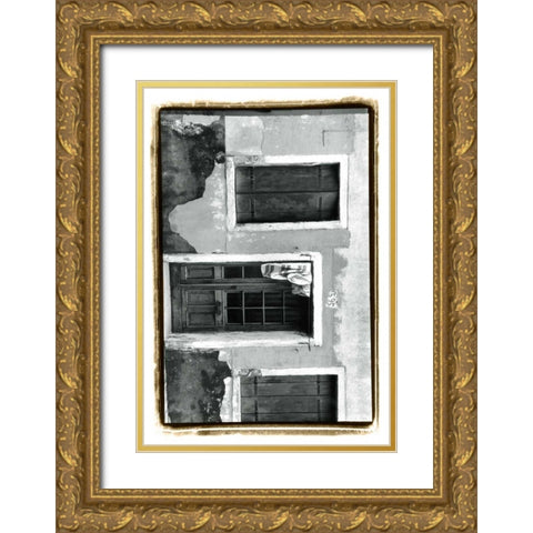 The Doors of Venice VII Gold Ornate Wood Framed Art Print with Double Matting by DeNardo, Laura