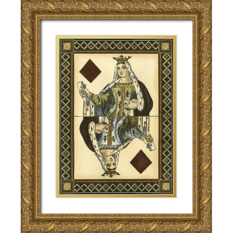 Lets Play Cards IV Gold Ornate Wood Framed Art Print with Double Matting by Vision Studio