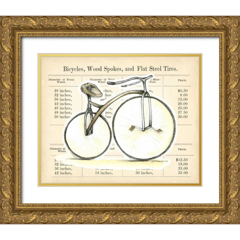 Lets Go For a Spin II Gold Ornate Wood Framed Art Print with Double Matting by Goldberger, Jennifer