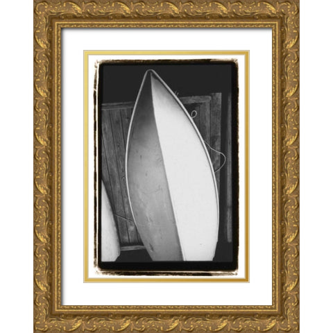 Upside, Downside Gold Ornate Wood Framed Art Print with Double Matting by DeNardo, Laura