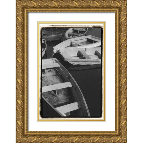 5 at Rest Gold Ornate Wood Framed Art Print with Double Matting by DeNardo, Laura