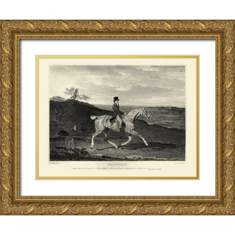 Hackney Gold Ornate Wood Framed Art Print with Double Matting by Scott, John