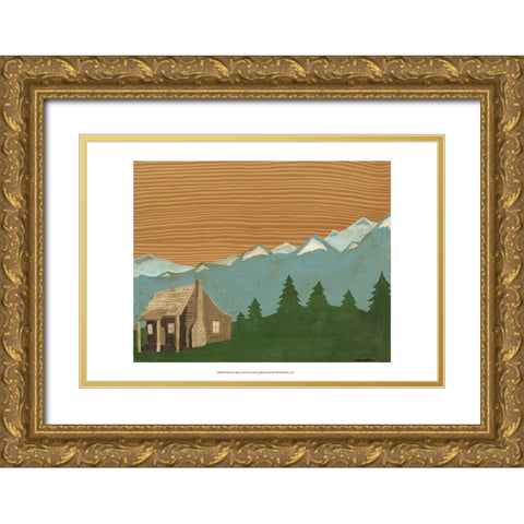 Montana Sky 1 Gold Ornate Wood Framed Art Print with Double Matting by Lam, Vanna