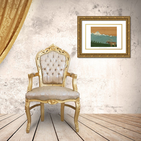 Montana Sky 2 Gold Ornate Wood Framed Art Print with Double Matting by Lam, Vanna