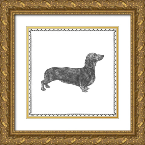 Best in Show X Gold Ornate Wood Framed Art Print with Double Matting by Meagher, Megan