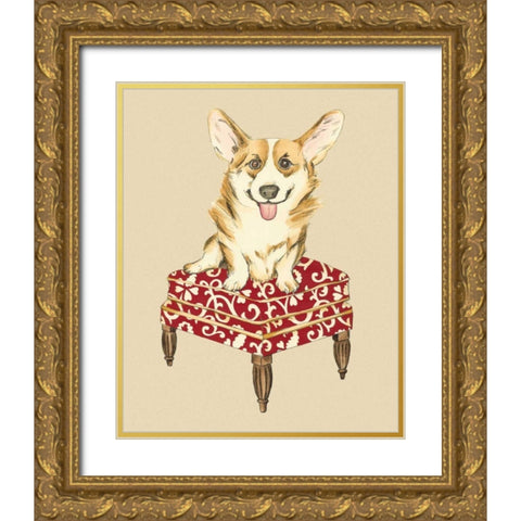 Pampered Pet III Gold Ornate Wood Framed Art Print with Double Matting by Zarris, Chariklia