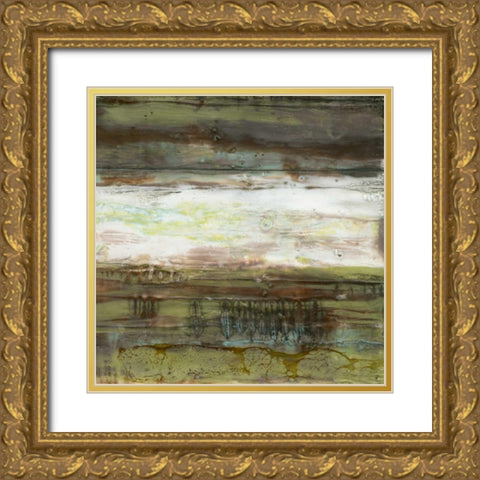 Speckled Plane II Gold Ornate Wood Framed Art Print with Double Matting by Goldberger, Jennifer