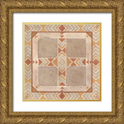 Southwest Inspiration III Gold Ornate Wood Framed Art Print with Double Matting by Meagher, Megan
