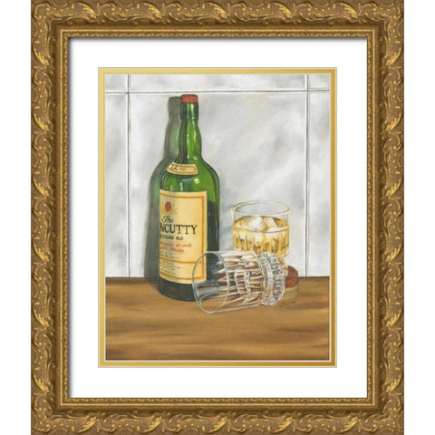 Scotch Series I Gold Ornate Wood Framed Art Print with Double Matting by Goldberger, Jennifer