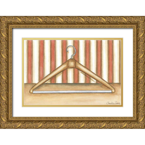 Acme Ultra Clothes Hanger Gold Ornate Wood Framed Art Print with Double Matting by Zarris, Chariklia