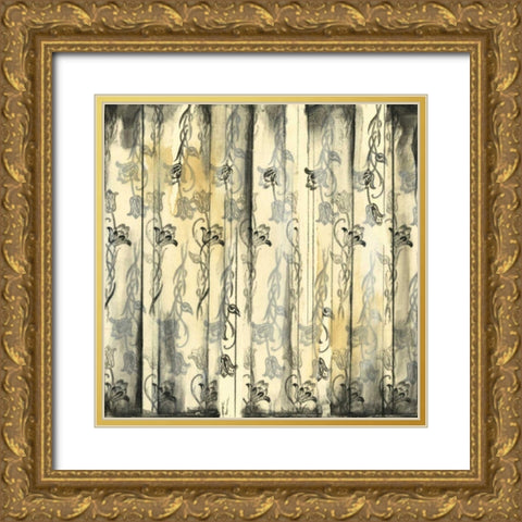 Aged Elegance III Gold Ornate Wood Framed Art Print with Double Matting by Goldberger, Jennifer