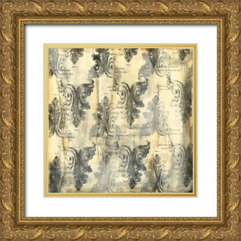 Aged Elegance IV Gold Ornate Wood Framed Art Print with Double Matting by Goldberger, Jennifer