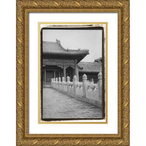 Forbidden City Walk, Beijing  Gold Ornate Wood Framed Art Print with Double Matting by DeNardo, Laura