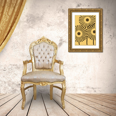 Dandy Dichromatics II Gold Ornate Wood Framed Art Print with Double Matting by Lam, Vanna