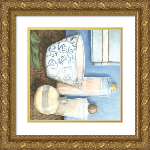 Coastal Bath II Gold Ornate Wood Framed Art Print with Double Matting by Meagher, Megan
