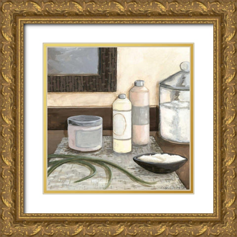 Spa Retreat I Gold Ornate Wood Framed Art Print with Double Matting by Meagher, Megan