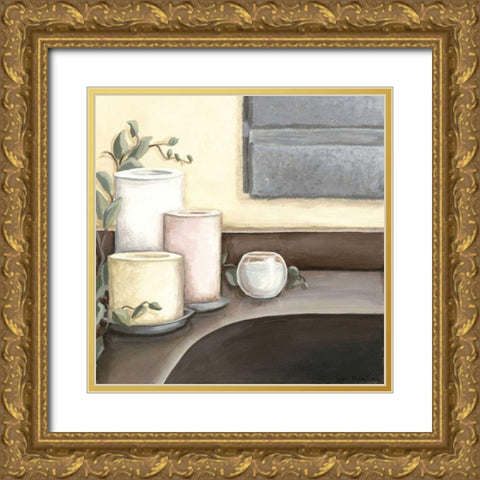 Spa Retreat II Gold Ornate Wood Framed Art Print with Double Matting by Meagher, Megan