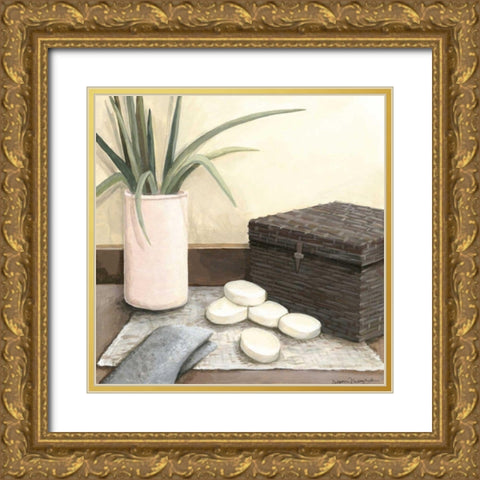 Spa Retreat IV Gold Ornate Wood Framed Art Print with Double Matting by Meagher, Megan