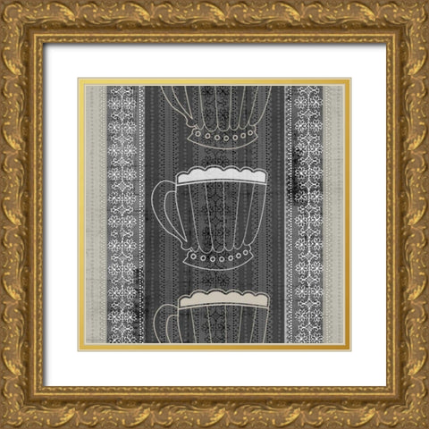 Cup of Tea IV Gold Ornate Wood Framed Art Print with Double Matting by Vision Studio