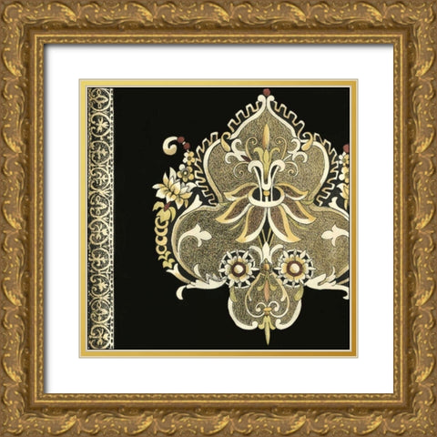 Small Regal Adornments I Gold Ornate Wood Framed Art Print with Double Matting by Zarris, Chariklia