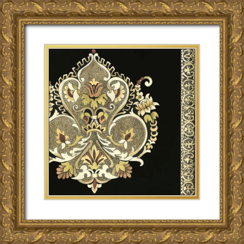 Small Regal Adornments II Gold Ornate Wood Framed Art Print with Double Matting by Zarris, Chariklia