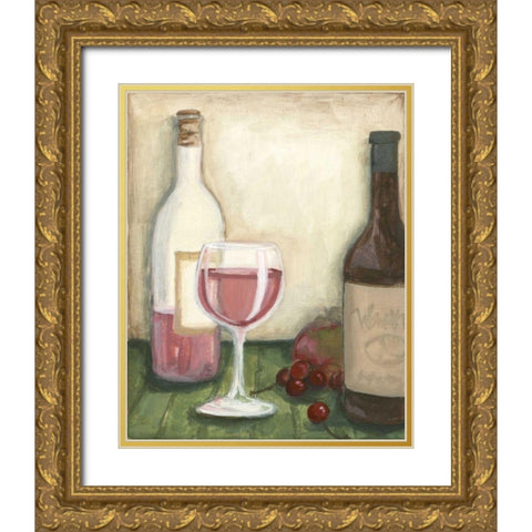 Rose Gold Ornate Wood Framed Art Print with Double Matting by Meagher, Megan