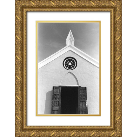 Bermuda Architecture I Gold Ornate Wood Framed Art Print with Double Matting by DeNardo, Laura