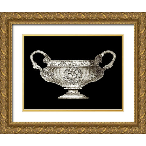 Small Garden Antiquities I (AH) Gold Ornate Wood Framed Art Print with Double Matting by Vision Studio