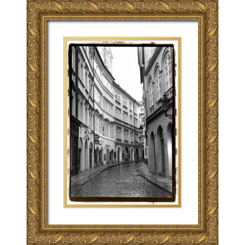 The Streets of Prague I Gold Ornate Wood Framed Art Print with Double Matting by DeNardo, Laura
