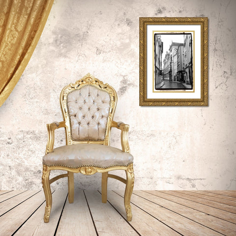 The Streets of Prague II Gold Ornate Wood Framed Art Print with Double Matting by DeNardo, Laura