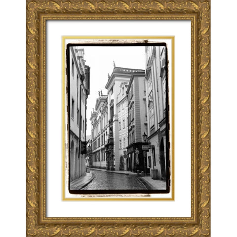 The Streets of Prague II Gold Ornate Wood Framed Art Print with Double Matting by DeNardo, Laura