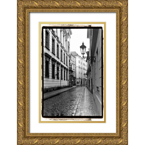 The Streets of Prague III Gold Ornate Wood Framed Art Print with Double Matting by DeNardo, Laura