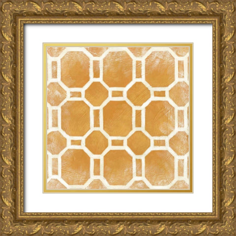 Small Modern Symmetry I Gold Ornate Wood Framed Art Print with Double Matting by Zarris, Chariklia