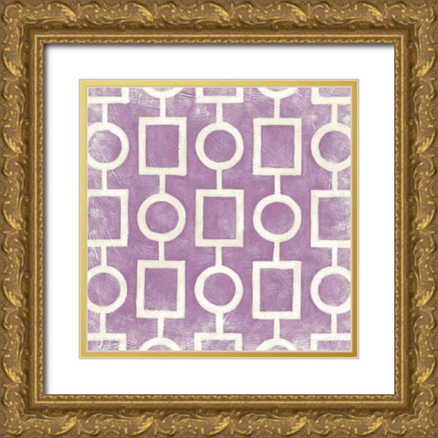 Small Modern Symmetry IV Gold Ornate Wood Framed Art Print with Double Matting by Zarris, Chariklia