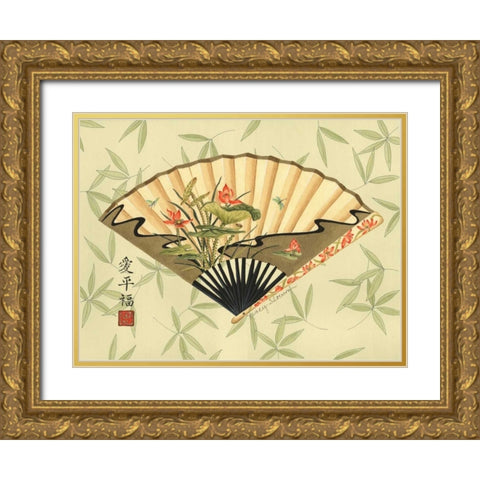 Art of the Geisha I Gold Ornate Wood Framed Art Print with Double Matting by Slocum, Nancy