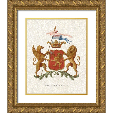 Stately Heraldry I Gold Ornate Wood Framed Art Print with Double Matting by Vision Studio