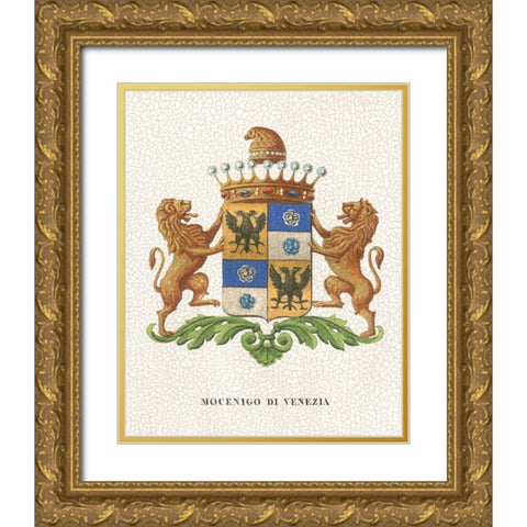 Stately Heraldry IV Gold Ornate Wood Framed Art Print with Double Matting by Vision Studio