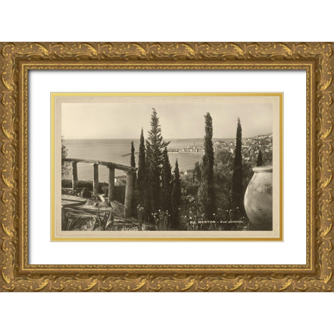 Summer in France V Gold Ornate Wood Framed Art Print with Double Matting by Unknown